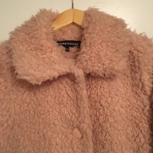 Fuzzy coat with lining